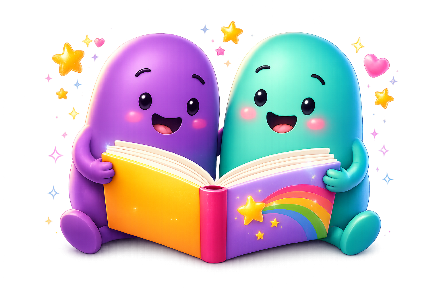 Little Beans reading together